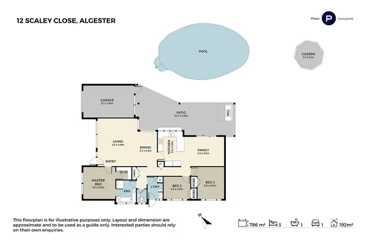 Floorplan of Homely house listing, 12 Scaley Close, Algester QLD 4115