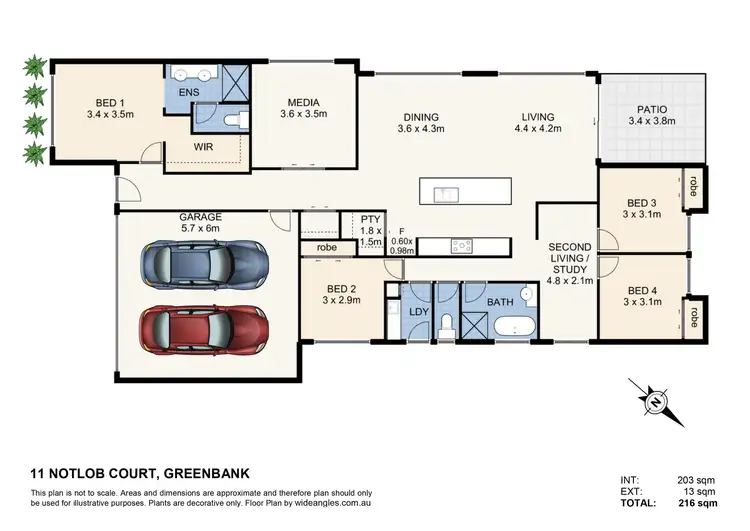 Floorplan of Homely house listing, 11 Notlob Court, Greenbank QLD 4124