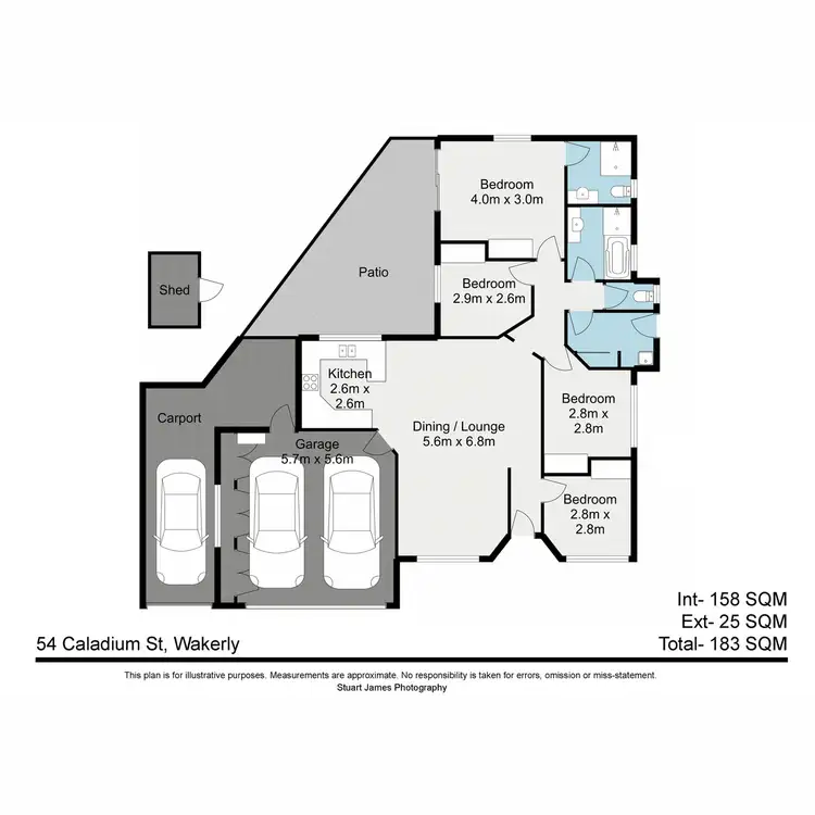 Floorplan of Homely house listing, 54 Caladium Street, Wakerley QLD 4154