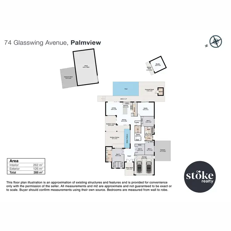 Floorplan of Homely house listing, 74 Glasswing Avenue, Palmview QLD 4553