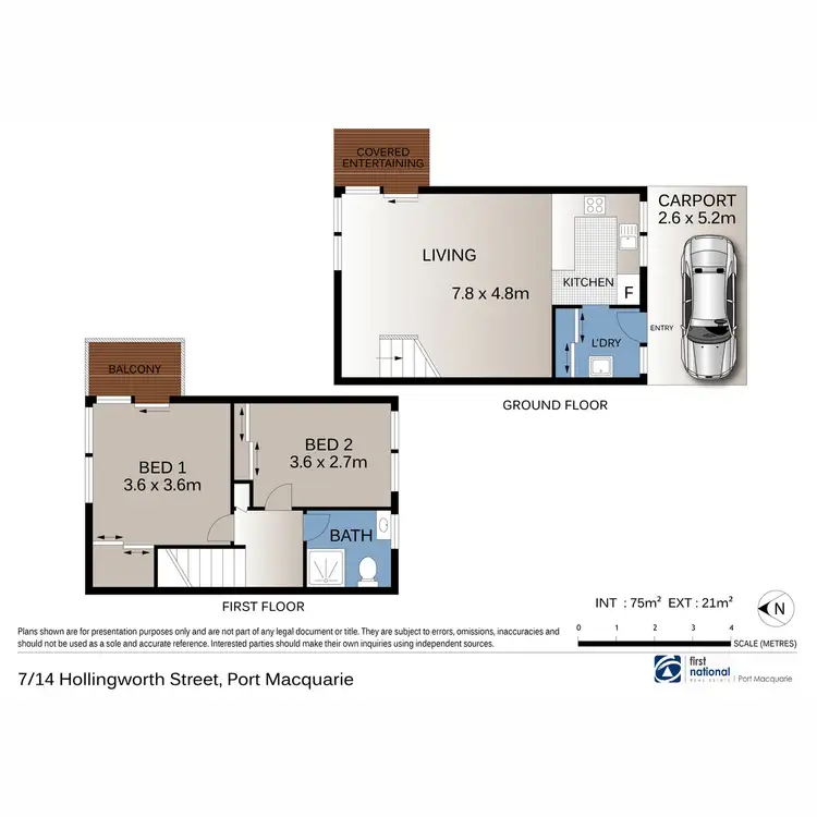 Floorplan of Homely townhouse listing, 7/14 Hollingworth Street, Port Macquarie NSW 2444