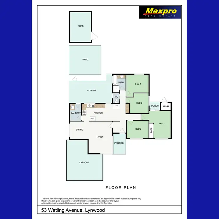 Floorplan of Homely house listing, 53 Watling Avenue, Lynwood WA 6147