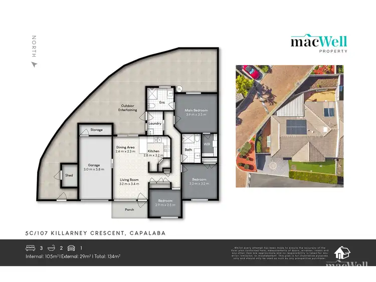 Floorplan of Homely townhouse listing, 5c/107 Killarney Crescent, Capalaba QLD 4157
