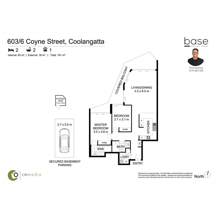 Floorplan of Homely unit listing, 603/6 Coyne Street, Coolangatta QLD 4225