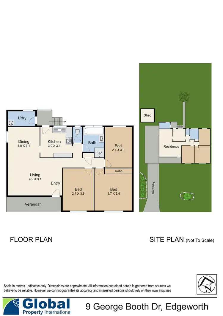 Floorplan of Homely house listing, 9 George Booth Drive, Edgeworth NSW 2285