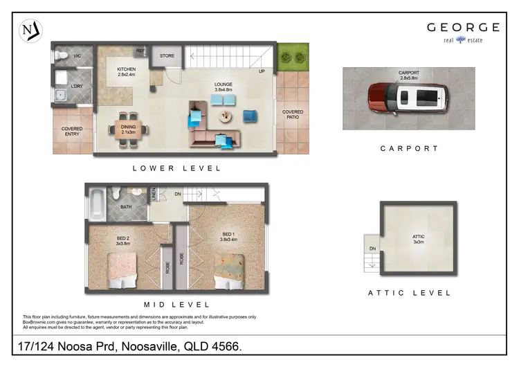 Floorplan of Homely apartment listing, 17/124 Noosa Parade, Noosaville QLD 4566