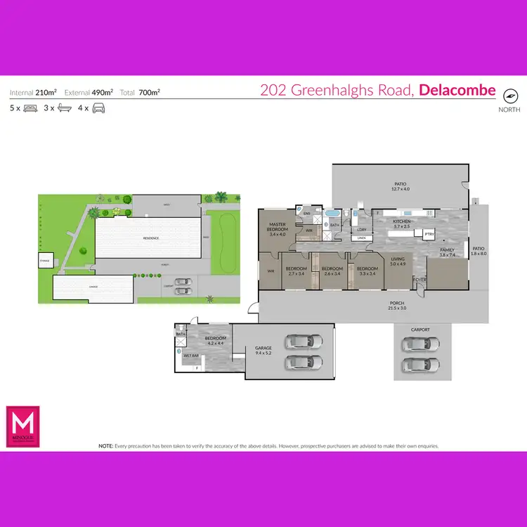 Floorplan of Homely house listing, 202 Greenhalghs Road, Delacombe VIC 3356