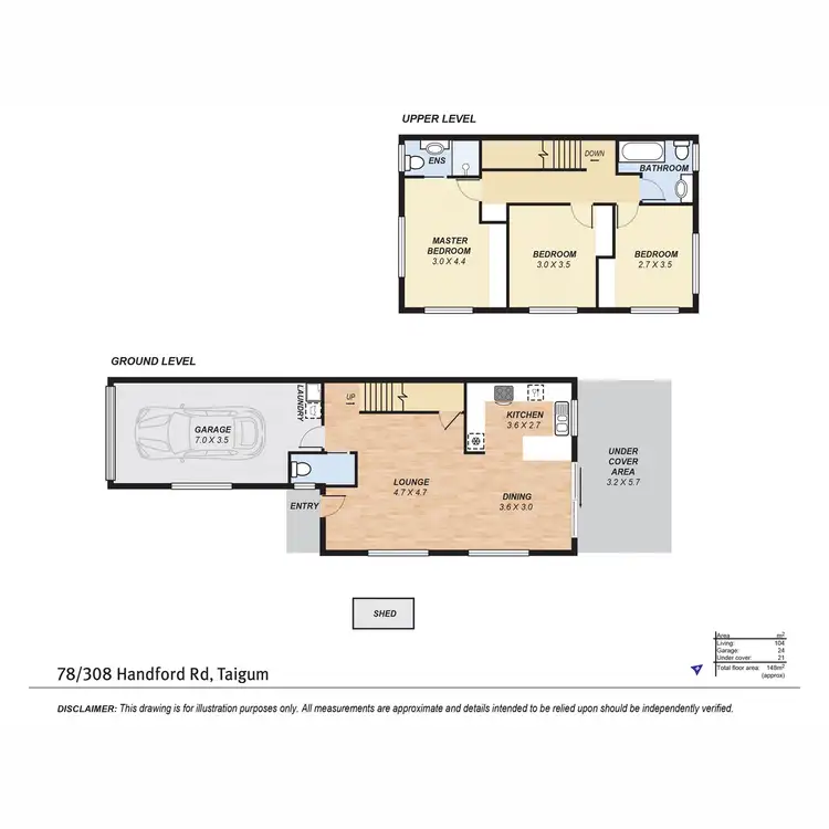 Floorplan of Homely townhouse listing, 78/308 Handford Road, Taigum QLD 4018