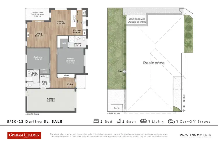 Floorplan of Homely unit listing, 5/20-22 Darling Street, Sale VIC 3850