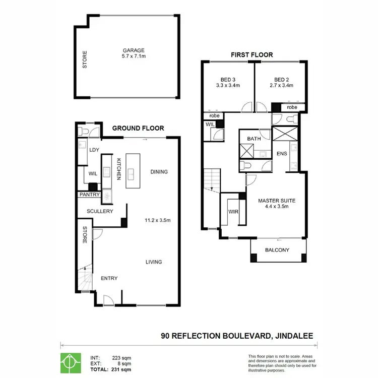 Floorplan of Homely house listing, 90 Reflection Boulevard, Jindalee WA 6036
