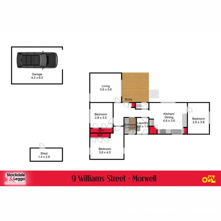 Floorplan of Homely house listing, 9 Williams Street, Morwell VIC 3840