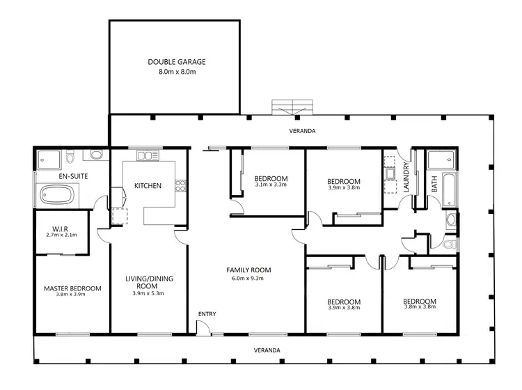 Floorplan of Homely house listing, 670 Centaur Road, Hamilton Valley NSW 2641