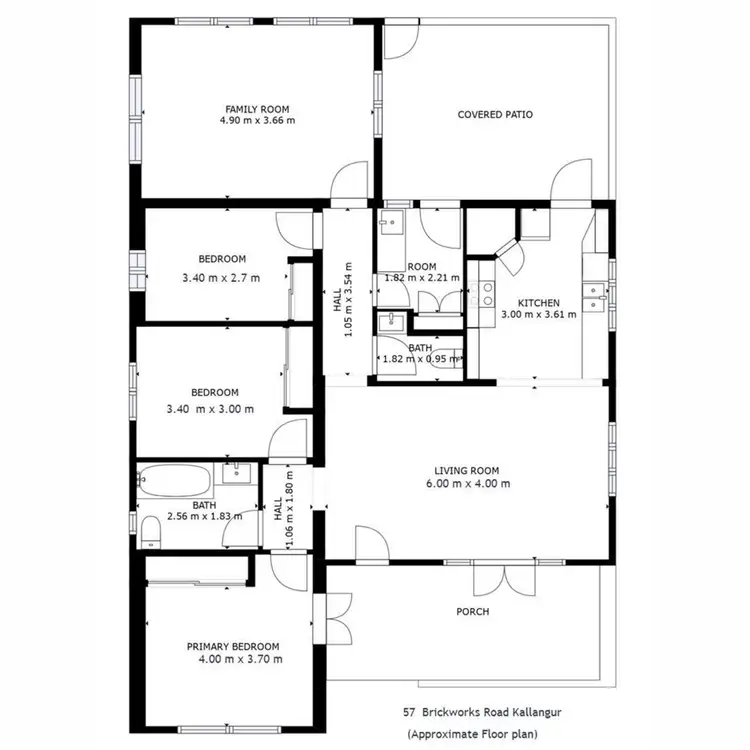Floorplan of Homely house listing, 57 Brickworks Road, Kallangur QLD 4503