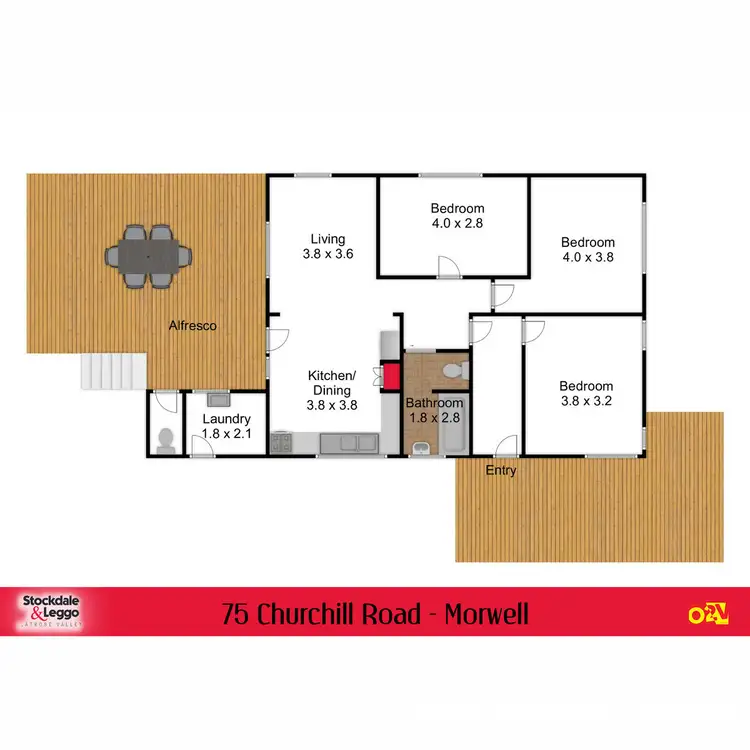 Floorplan of Homely house listing, 75 Churchill Road, Morwell VIC 3840
