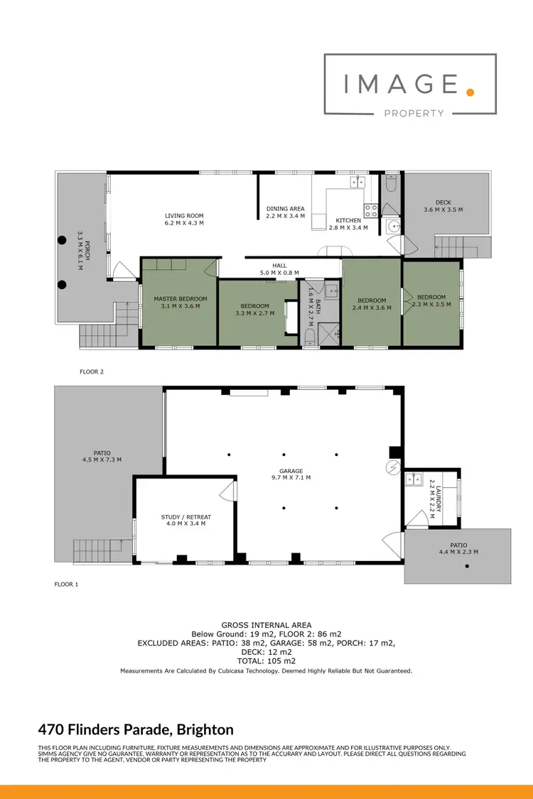 Floorplan of Homely house listing, 470 Flinders Parade, Brighton QLD 4017