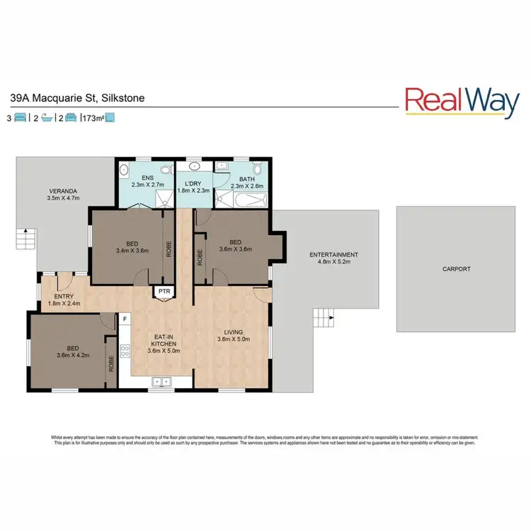 Floorplan of Homely house listing, 39a Macquarie Street, Silkstone QLD 4304