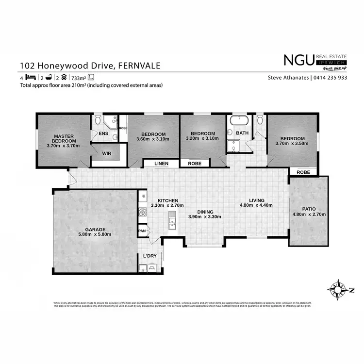 Floorplan of Homely house listing, 102 Honeywood Drive, Fernvale QLD 4306