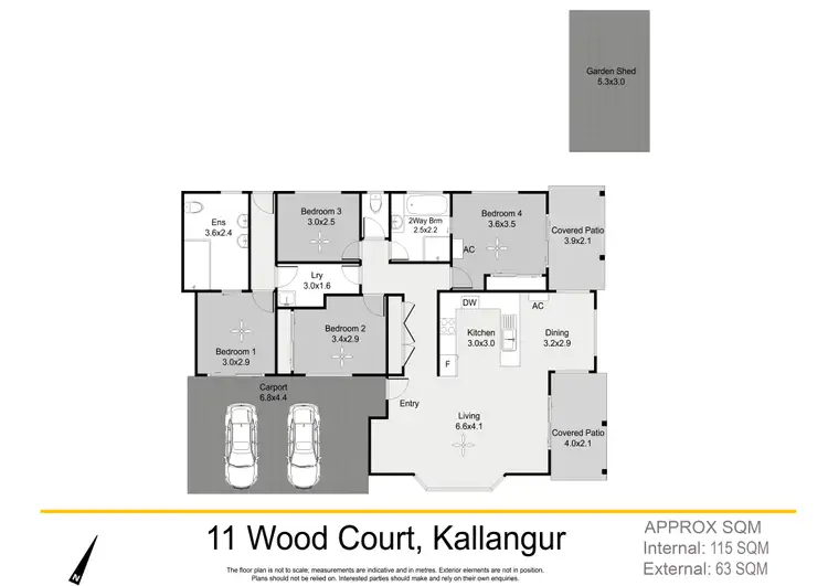 Floorplan of Homely house listing, 11 Wood Court, Kallangur QLD 4503