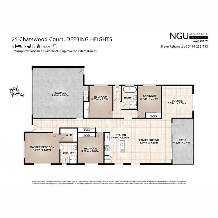 Floorplan of Homely house listing, 25 Chatswood Court, Deebing Heights QLD 4306