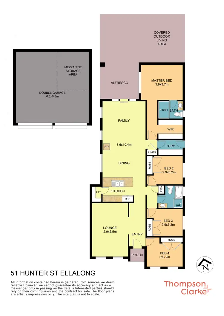 Floorplan of Homely house listing, 51 Hunter Street, Ellalong NSW 2325