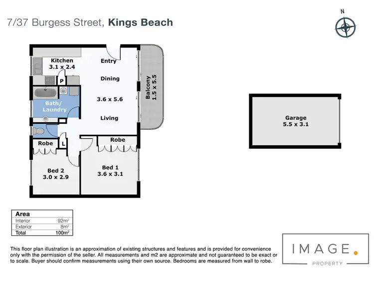 Floorplan of Homely unit listing, 7/37 Burgess Street, Kings Beach QLD 4551