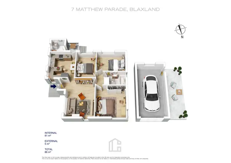 Floorplan of Homely house listing, 7 Matthew Parade, Blaxland NSW 2774