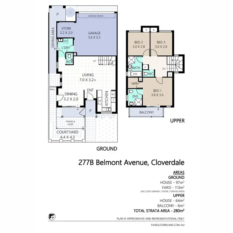 Floorplan of Homely house listing, 277B Belmont Avenue, Cloverdale WA 6105