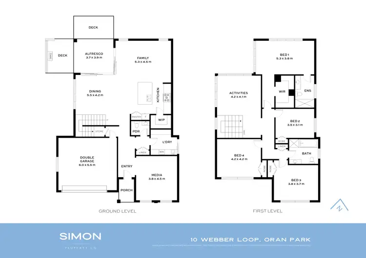 Floorplan of Homely house listing, 10 Webber Loop, Oran Park NSW 2570