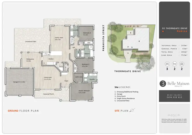 Floorplan of Homely house listing, 32 Thorngate Drive, Robina QLD 4226