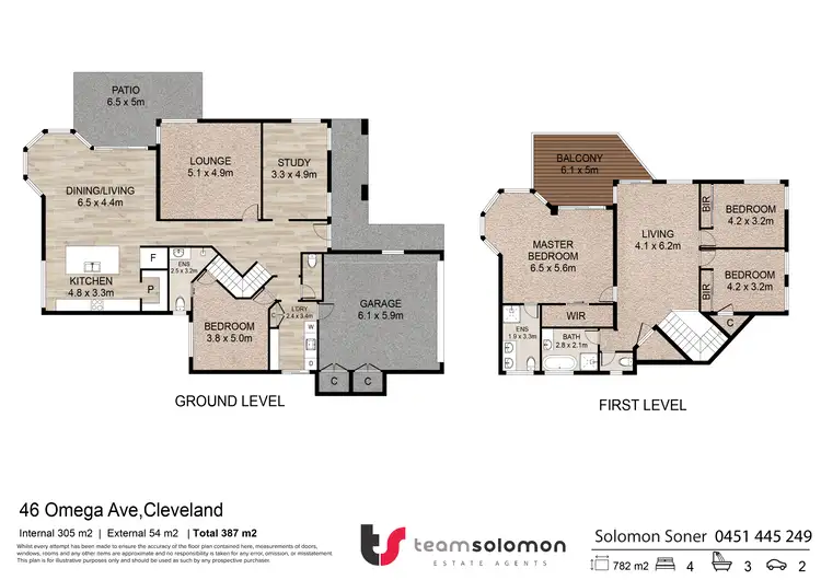 Floorplan of Homely house listing, 46 Omega Avenue, Cleveland QLD 4163