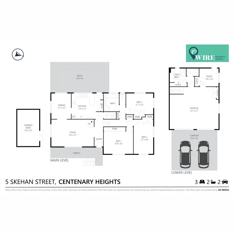 Floorplan of Homely house listing, 5 Skehan Street, Centenary Heights QLD 4350