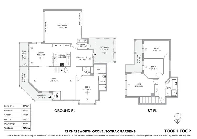 Floorplan of Homely house listing, 42 Chatsworth Grove, Toorak Gardens SA 5065