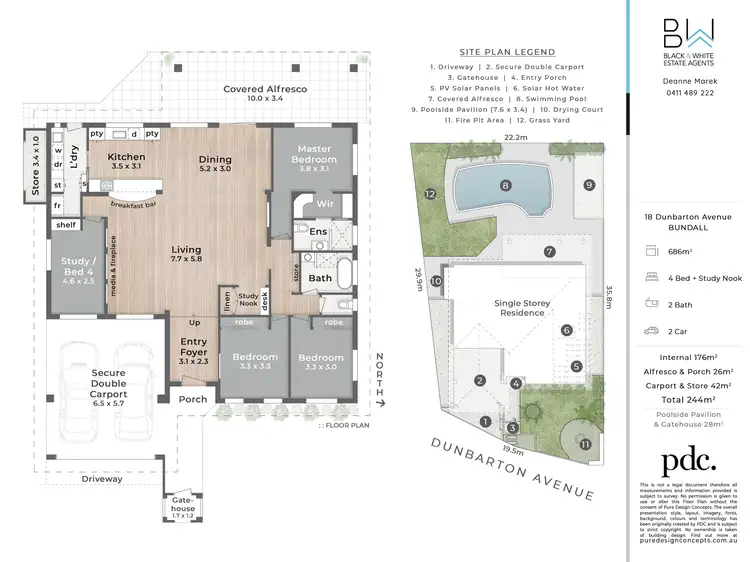 Floorplan of Homely house listing, 18 Dunbarton Avenue, Sorrento QLD 4217