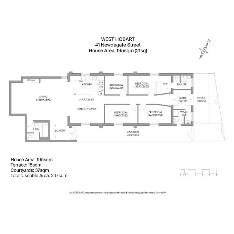 Floorplan of Homely house listing, 41 Newdegate Street, West Hobart TAS 7000