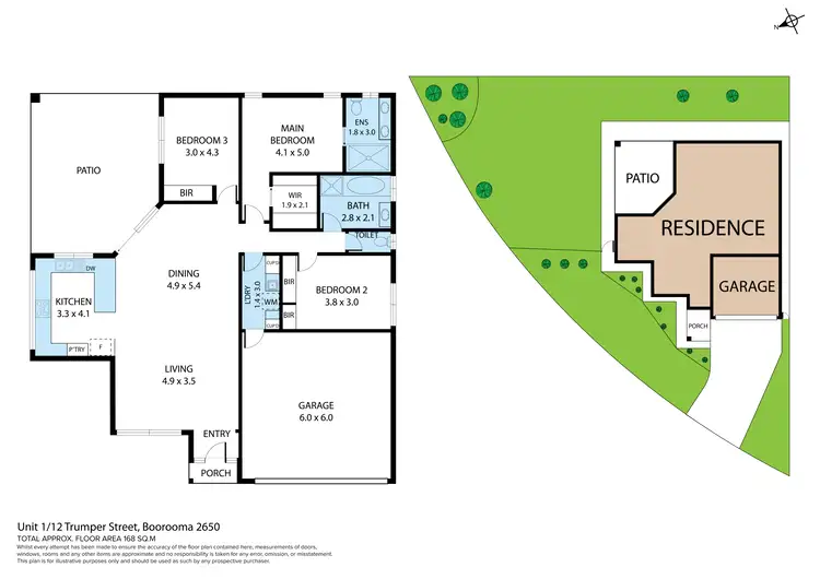 Floorplan of Homely house listing, 1/12 Trumper Street, Boorooma NSW 2650