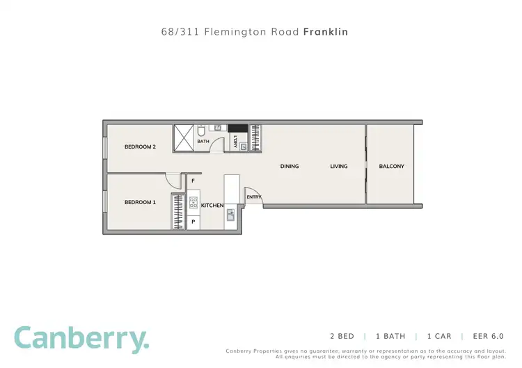 Floorplan of Homely apartment listing, 68/311 Flemington Road, Franklin ACT 2913