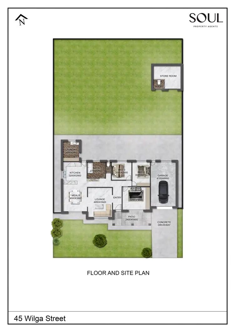 Floorplan of Homely house listing, 45 Wilga Street, Hanwood NSW 2680