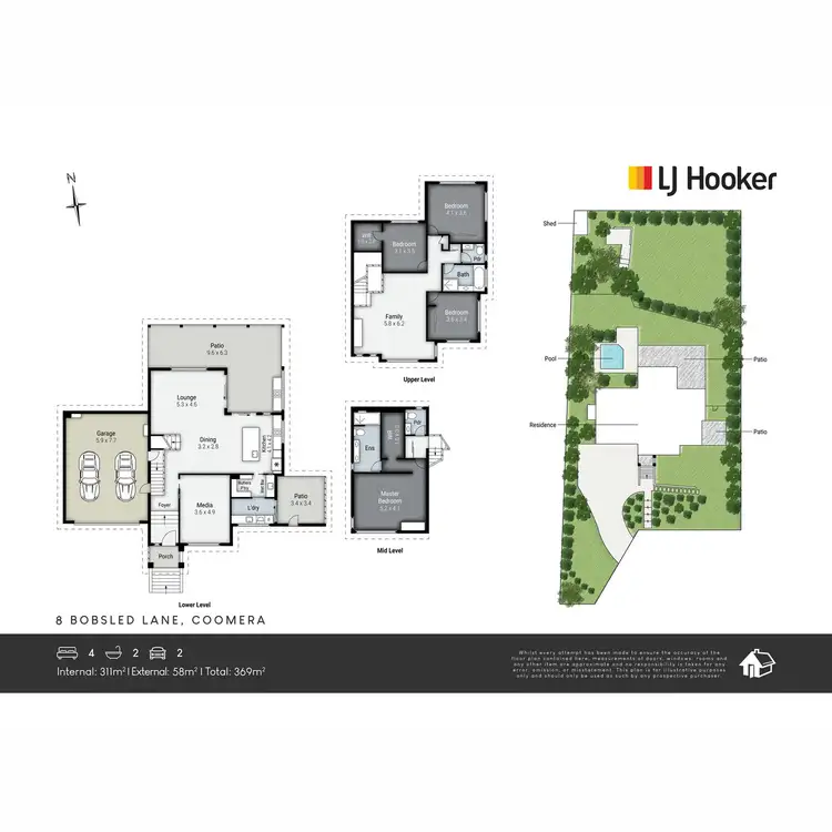 Floorplan of Homely house listing, 8 Bobsled Lane, Coomera Waters QLD 4209