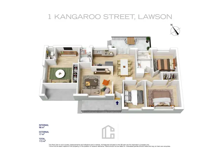 Floorplan of Homely house listing, 1 Kangaroo Street, Lawson NSW 2783