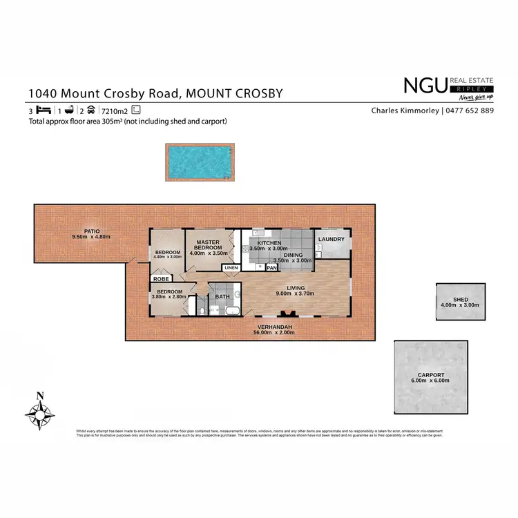 Floorplan of Homely house listing, 1040 Mount Crosby Road, Mount Crosby QLD 4306