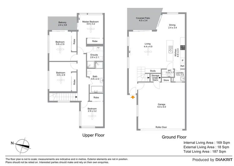 Floorplan of Homely townhouse listing, 14/30 Slade Street, Carseldine QLD 4034