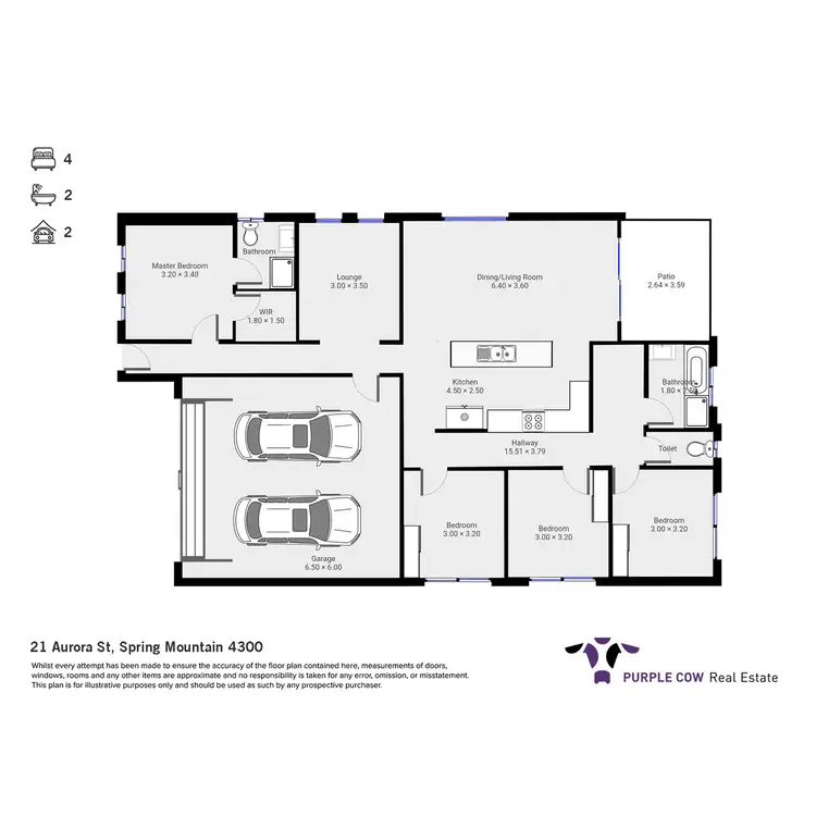 Floorplan of Homely house listing, 21 Aurora Street, Spring Mountain QLD 4300