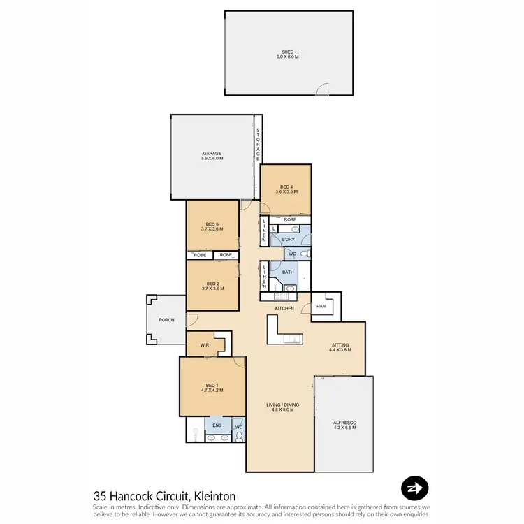 Floorplan of Homely house listing, 35 Hancock Circuit, Kleinton QLD 4352