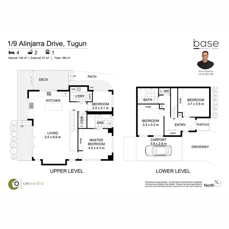 Floorplan of Homely semi-detached listing, 9A Alinjarra Drive, Tugun QLD 4224