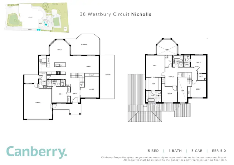 Floorplan of Homely house listing, 30 Westbury Circuit, Nicholls ACT 2913