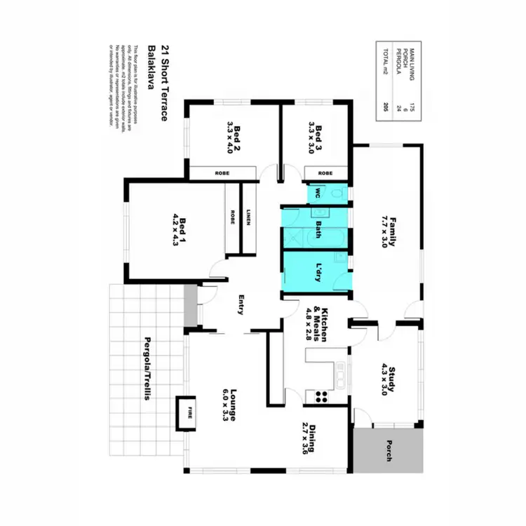 Floorplan of Homely house listing, 21 Short Terrace, Balaklava SA 5461