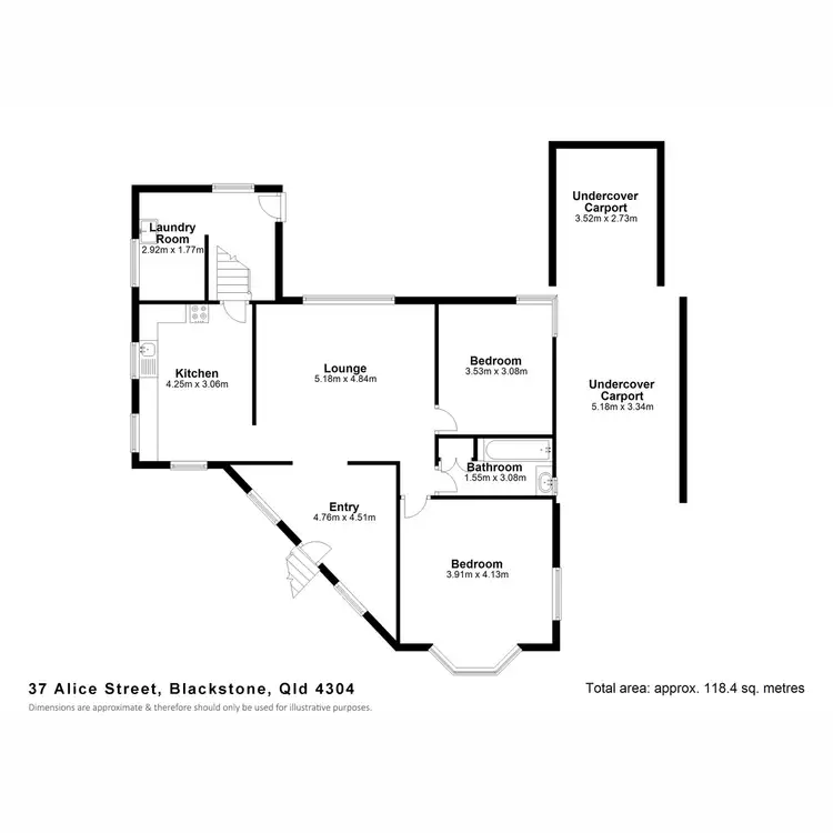 Floorplan of Homely house listing, 37 Alice Street, Blackstone QLD 4304