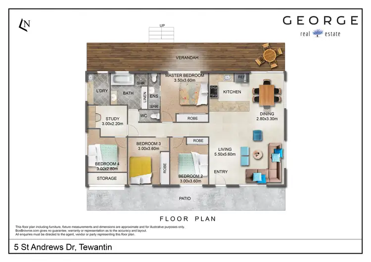 Floorplan of Homely house listing, 5 St Andrews Drive, Tewantin QLD 4565
