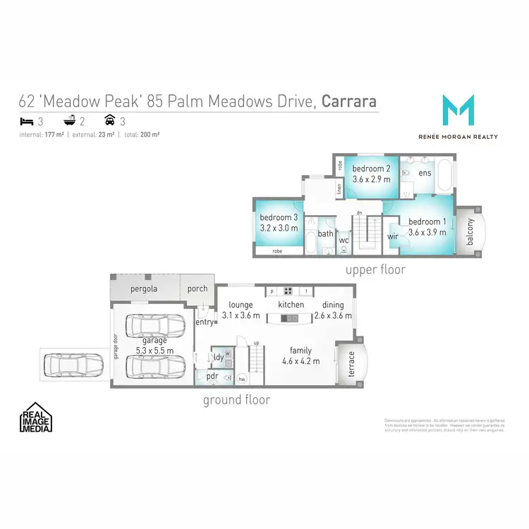Floorplan of Homely townhouse listing, 62/85 Palm Meadows Drive, Carrara QLD 4211