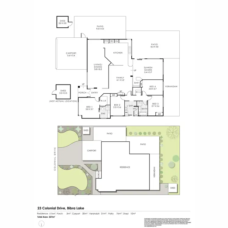 Floorplan of Homely house listing, 23 Colonial Drive, Bibra Lake WA 6163